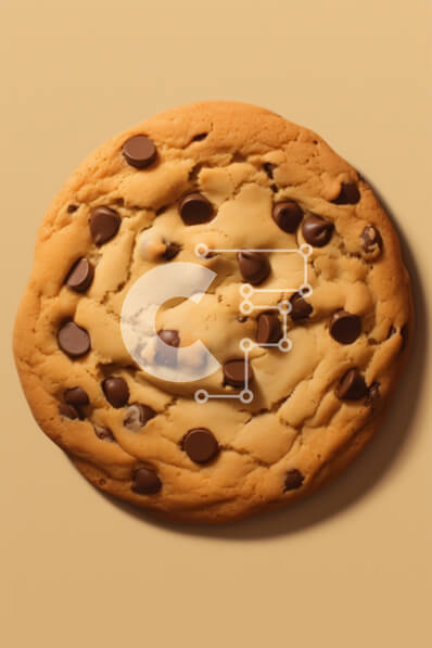 Σετ των 2 Intra Συλλεκτικό Ξύλινο Παζλ Plywood  4mm - Φρεσκοψημένο μπισκότο με τσιπ σοκολάτας σε υπόλευκο φόντο Σε Ξύλινο Κουτί - Διαστάσεις: 10x10 cm – 25 κομμάτια