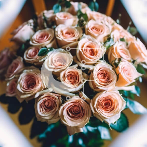 Σετ των 2 Intra Συλλεκτικό Ξύλινο Παζλ Plywood  4mm - Κομψό μπουκέτο με ροζ τριαντάφυλλα Σε Ξύλινο Κουτί - Διαστάσεις: 10x10 cm – 25 κομμάτια