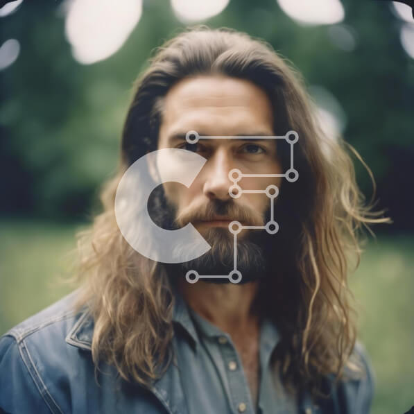 Intra Συλλεκτικό Ξύλινο Παζλ Plywood  4mm - Άνθρωπος σε ανοιχτό πεδίο που περιβάλλεται από δέντρα Σε Ξύλινο Κουτί - Διαστάσεις: 10x10 cm – 25 κομμάτια