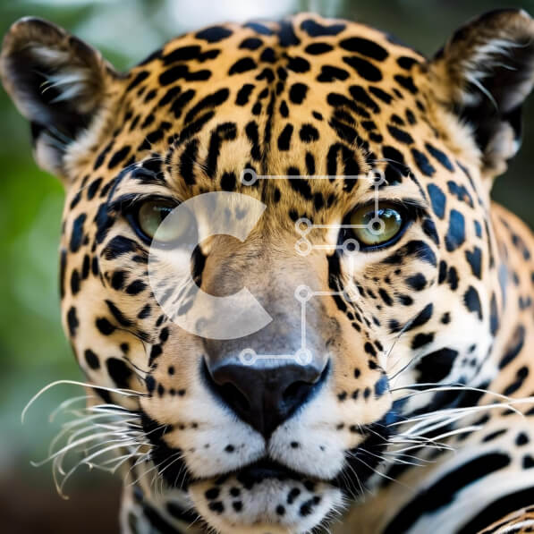 Intra Συλλεκτικό Ξύλινο Παζλ Plywood  4mm - Κοντινό πλάνο της Jaguar που ξεκουράζεται με κλειστά μάτια Σε Ξύλινο Κουτί - Διαστάσεις: 10x10 cm – 25 κομμάτια