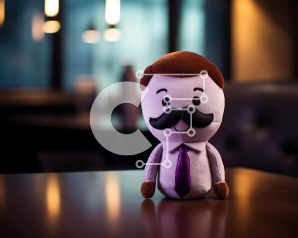 Intra Συλλεκτικό Ξύλινο Παζλ Plywood  4mm - Γεμισμένος άνθρωπος-παιχνίδι σε ένα άδειο ξύλινο τραπέζι Σε Ξύλινο Κουτί - Διαστάσεις: 10x10 cm – 25 κομμάτια