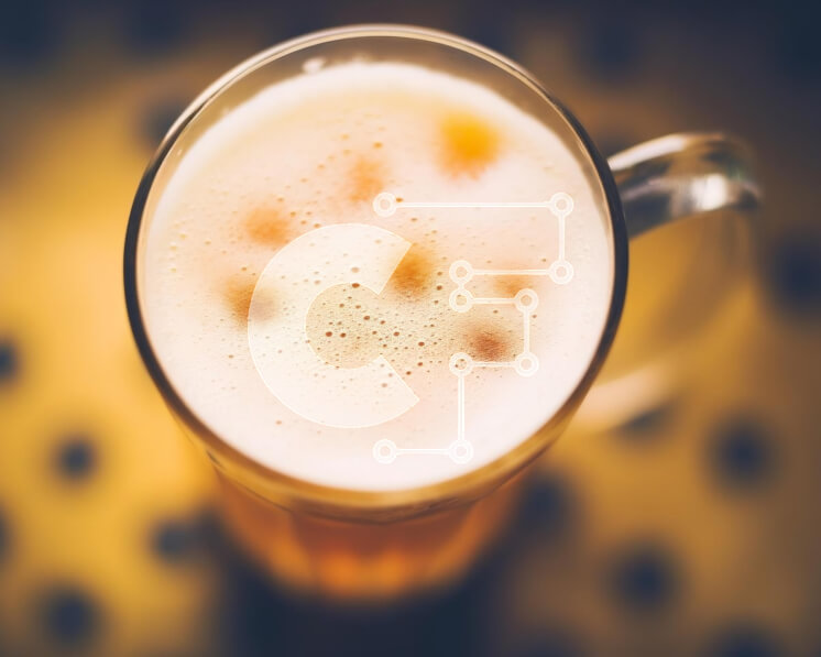 Σετ των 2 Intra Συλλεκτικό Ξύλινο Παζλ Plywood  4mm - Ποτήρι μπύρα με αφρό Σε Ξύλινο Κουτί - Διαστάσεις: 10x10 cm – 25 κομμάτια