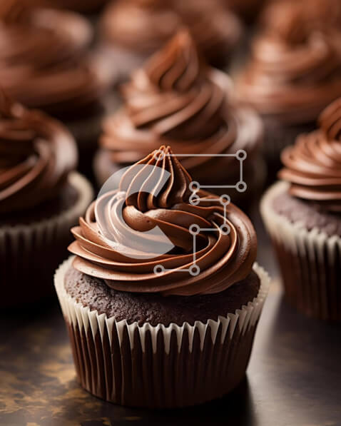 Σετ των 2 Intra Συλλεκτικό Ξύλινο Παζλ Plywood  4mm - Ποικιλία cupcakes με παγωμένο σοκολάτα Σε Ξύλινο Κουτί - Διαστάσεις: 10x10 cm – 25 κομμάτια