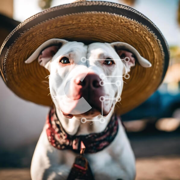 Intra Συλλεκτικό Ξύλινο Παζλ Plywood  4mm - Μεξικάνικο καπελόσκυλο στο δρόμο Σε Ξύλινο Κουτί - Διαστάσεις: 10x10 cm – 25 κομμάτια