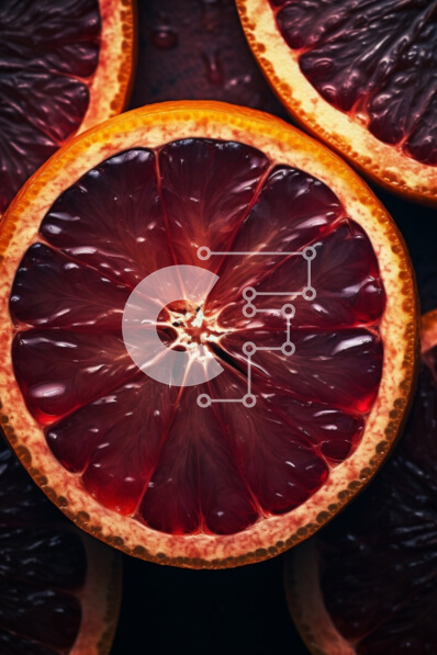 Σετ των 2 Intra Συλλεκτικό Ξύλινο Παζλ Plywood  4mm - Κομμένα πορτοκάλια αίματος σε ένα σωρό Σε Ξύλινο Κουτί - Διαστάσεις: 10x10 cm – 25 κομμάτια