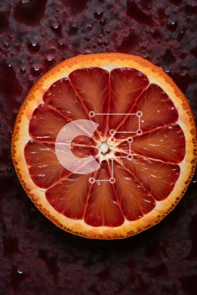 Σετ των 2 Intra Συλλεκτικό Ξύλινο Παζλ Plywood  4mm - Φρεσκοκομμένο γκρέιπφρουτ με σταγόνες νερού Σε Ξύλινο Κουτί - Διαστάσεις: 10x10 cm – 25 κομμάτια