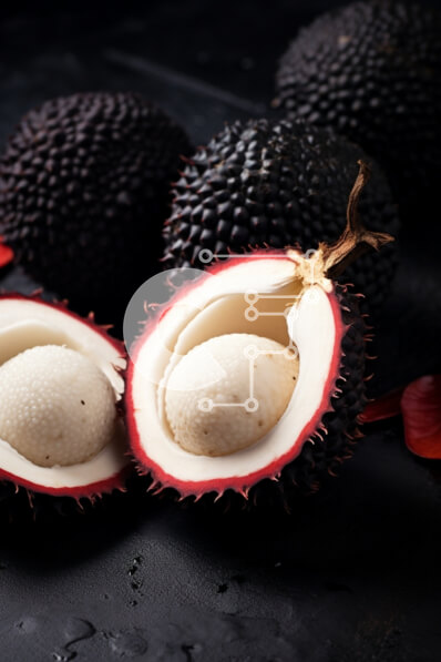 Σετ των 2 Intra Συλλεκτικό Ξύλινο Παζλ Plywood  4mm - Ώριμα Jackfruits στην οθόνη Σε Ξύλινο Κουτί - Διαστάσεις: 10x10 cm – 25 κομμάτια