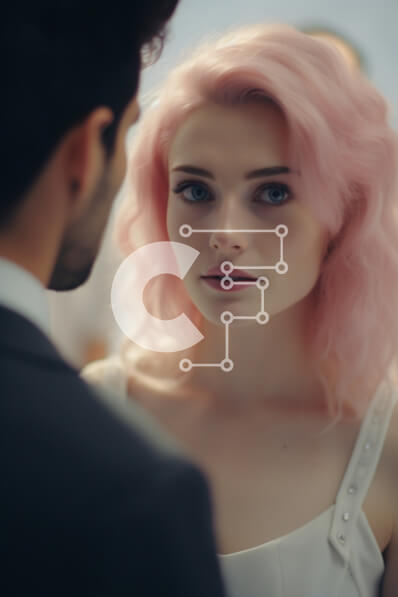 Intra Συλλεκτικό Ξύλινο Παζλ Plywood  4mm - Μυστηριώδης αλληλεπίδραση μεταξύ δύο γυναικών Σε Ξύλινο Κουτί - Διαστάσεις Puzzle: 10x10 cm – 25 κομμάτια