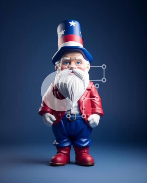 Intra Συλλεκτικό Ξύλινο Παζλ Plywood  4mm - Παιχνίδι Ειδώλιο Ηλικιωμένου με κόκκινο, λευκό και μπλε ένδυμα Σε Ξύλινο Κουτί - Διαστάσεις Puzzle: 10x10 cm – 25 κομμάτια