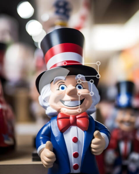 Intra Συλλεκτικό Ξύλινο Παζλ Plywood  4mm - Ειδώλιο παιχνιδιού St. Nick σε διαφήμιση διακοπών Σε Ξύλινο Κουτί - Διαστάσεις: 10x10 cm – 25 κομμάτια