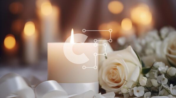 Intra Συλλεκτικό Ξύλινο Παζλ Plywood  4mm - Ρομαντική σύνθεση με κερί και λευκά τριαντάφυλλα Σε Ξύλινο Κουτί - Διαστάσεις: 10x10 cm – 25 κομμάτια