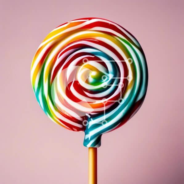 Σετ των 2 Intra Συλλεκτικό Ξύλινο Παζλ Plywood  4mm - Πολύχρωμο γλειφιτζούρι σε ανάποδο ξύλινο ραβδί Σε Ξύλινο Κουτί - Διαστάσεις: 10x10 cm – 25 κομμάτια