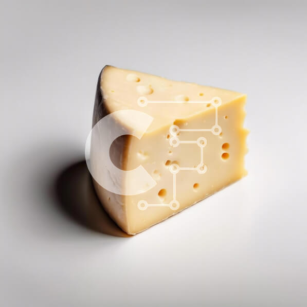 Σετ των 2 Intra Συλλεκτικό Ξύλινο Παζλ Plywood  4mm - Φρέσκο ​​ελβετικό τυρί σε άσπρο φόντο Σε Ξύλινο Κουτί - Διαστάσεις: 10x10 cm – 25 κομμάτια