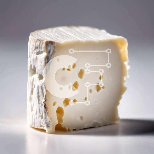 Σετ των 2 Intra Συλλεκτικό Ξύλινο Παζλ Plywood  4mm - Φέτα φρέσκου τυριού σε λευκή επιφάνεια Σε Ξύλινο Κουτί - Διαστάσεις: 10x10 cm – 25 κομμάτια