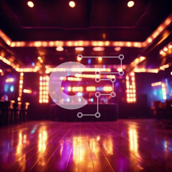 Intra Συλλεκτικό Ξύλινο Παζλ Plywood  4mm - Κενό σκοτεινό δωμάτιο με έντονα φώτα και ξύλινο πάτωμα Σε Ξύλινο Κουτί - Διαστάσεις Puzzle: 10x10 cm – 25 κομμάτια