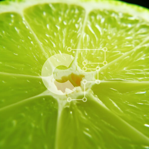 Σετ των 2 Intra Συλλεκτικό Ξύλινο Παζλ Plywood  4mm - Κινηματογράφηση σε πρώτο πλάνο φέτας φρεσκοκομμένου ασβέστη Σε Ξύλινο Κουτί - Διαστάσεις: 10x10 cm – 25 κομμάτια