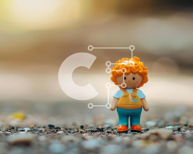 Intra Συλλεκτικό Ξύλινο Παζλ Plywood  4mm - Συλλεκτική Μικρή Φιγούρα Παιχνιδιού με Πορτοκαλί Μαλλιά Σε Ξύλινο Κουτί - Διαστάσεις: 10x10 cm – 25 κομμάτια