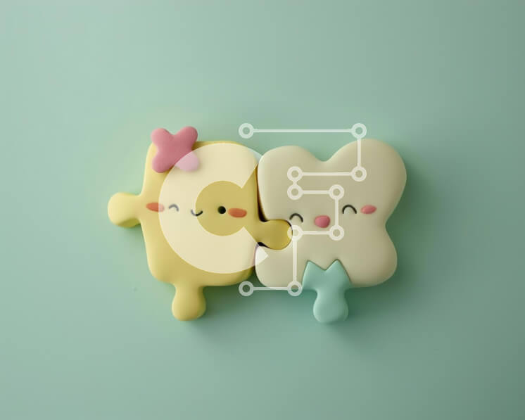 Intra Συλλεκτικό Ξύλινο Παζλ Plywood  4mm - Παζλ σε σχήμα δοντιού και ζώων Σε Ξύλινο Κουτί - Διαστάσεις: 10x10 cm – 25 κομμάτια