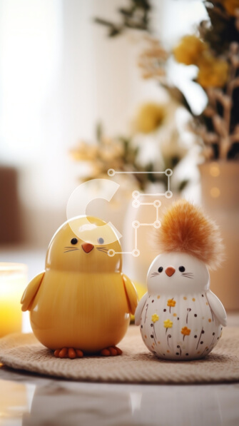 Intra Συλλεκτικό Ξύλινο Παζλ Plywood  4mm - Επιτραπέζιο με μικρά ειδώλια και λουλούδια Σε Ξύλινο Κουτί - Διαστάσεις Puzzle: 10x10 cm – 25 κομμάτια