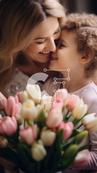 Intra Συλλεκτικό Ξύλινο Παζλ Plywood  4mm - Μητέρα και κόρη μοιράζονται μια τρυφερή στιγμή στο σαλόνι Σε Ξύλινο Κουτί - Διαστάσεις Puzzle: 10x10 cm – 25 κομμάτια