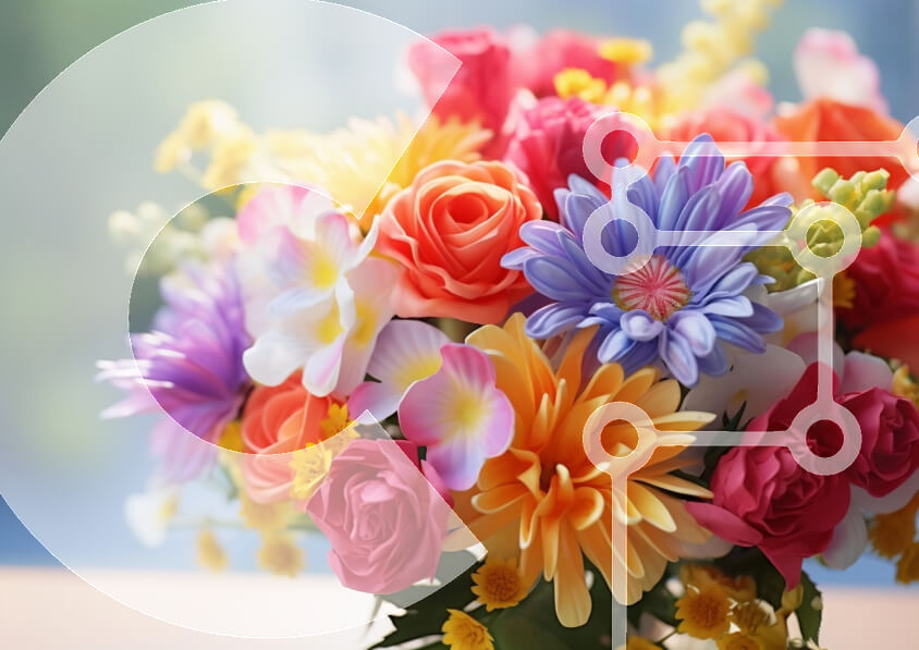 Intra Συλλεκτικό Ξύλινο Παζλ Plywood  4mm - Πολύχρωμο βάζο με λουλούδια Σε Ξύλινο Κουτί - Διαστάσεις: 10x10 cm – 25 κομμάτια