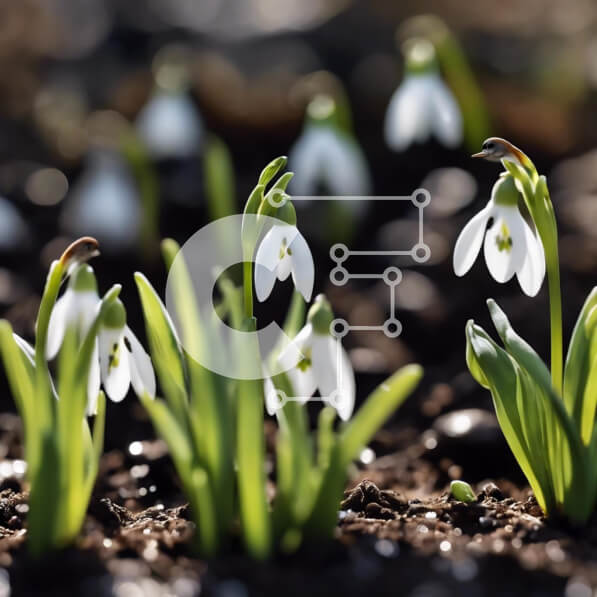 Intra Συλλεκτικό Ξύλινο Παζλ Plywood  4mm - Ομάδα Χιονοσταλίδων στο Πρώιμο Στάδιο Ανάπτυξης Σε Ξύλινο Κουτί - Διαστάσεις: 10x10 cm – 25 κομμάτια