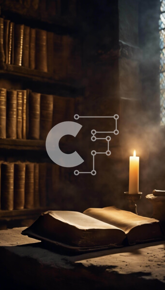 Intra Συλλεκτικό Ξύλινο Παζλ Plywood  4mm - Ανοίξτε το βιβλίο και το κερί στο τραπέζι με τον καπνό στο φόντο Σε Ξύλινο Κουτί - Διαστάσεις Puzzle: 10x10 cm – 25 κομμάτια