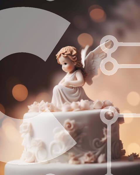 Intra Συλλεκτικό Ξύλινο Παζλ Plywood  4mm - Τούρτα White Angel για ειδικές περιστάσεις Σε Ξύλινο Κουτί - Διαστάσεις: 10x10 cm – 25 κομμάτια