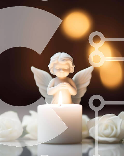 Intra Συλλεκτικό Ξύλινο Παζλ Plywood  4mm - Λευκό κερί με ειδώλιο αγγέλου και τριαντάφυλλα Σε Ξύλινο Κουτί - Διαστάσεις Puzzle: 10x10 cm – 25 κομμάτια