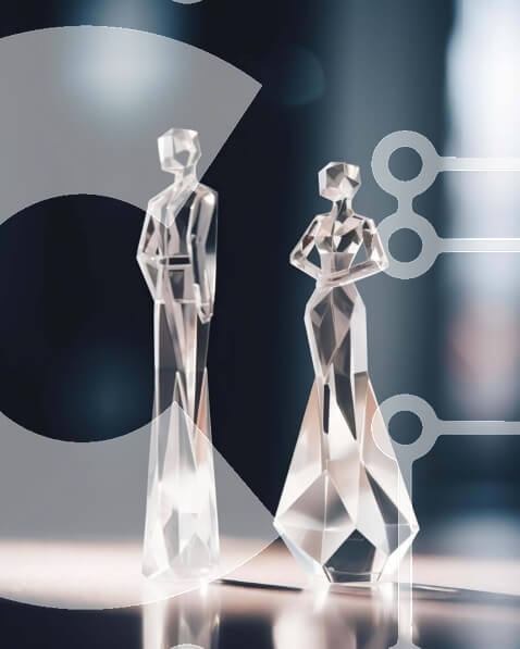 Intra Συλλεκτικό Ξύλινο Παζλ Plywood  4mm - Κομψά κρυστάλλινα ειδώλια γάμου Σε Ξύλινο Κουτί - Διαστάσεις Puzzle: 10x10 cm – 25 κομμάτια