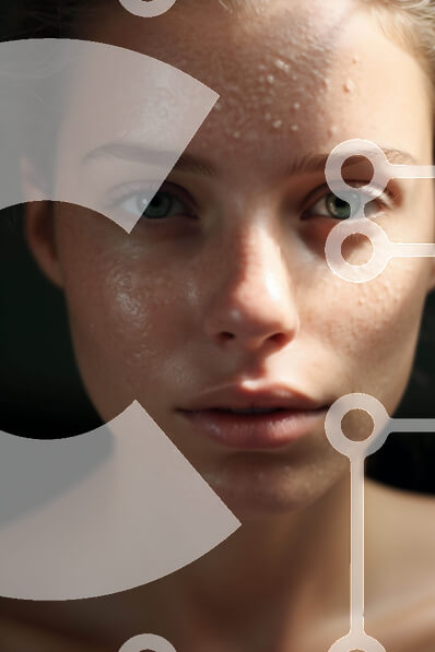 Intra Συλλεκτικό Ξύλινο Παζλ Plywood  4mm - Καθαρή και περιποιημένη νεαρή γυναίκα με φακίδες κοιτάζοντας την κάμερα Σε Ξύλινο Κουτί - Διαστάσεις Puzzle: 10x10 cm – 25 κομμάτια