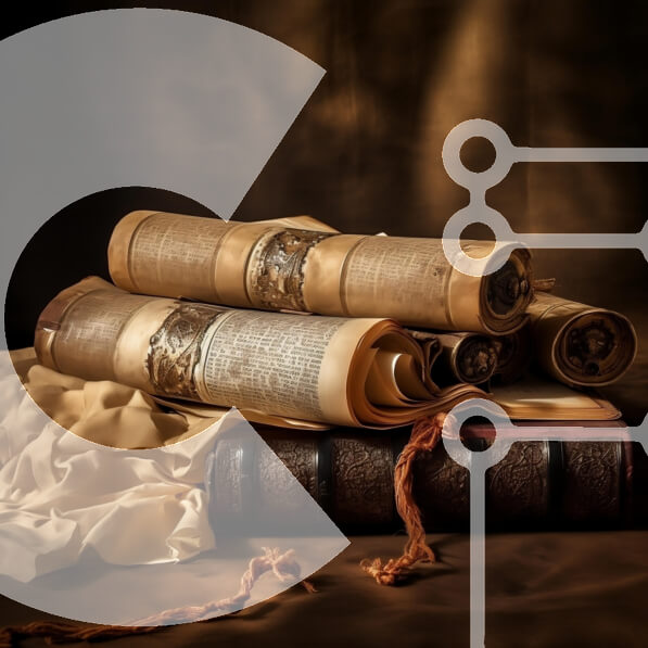 Intra Συλλεκτικό Ξύλινο Παζλ Plywood  4mm - Vintage σκηνή με στοίβα από παλιά βιβλία και κορδόνι Σε Ξύλινο Κουτί - Διαστάσεις Puzzle: 10x10 cm – 25 κομμάτια