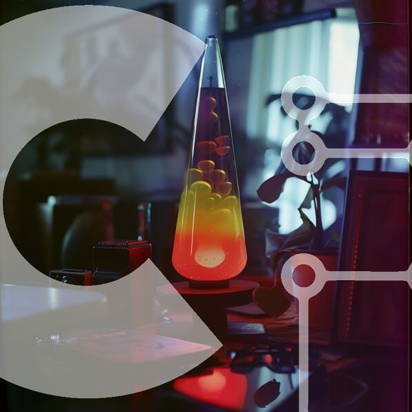 Intra Συλλεκτικό Ξύλινο Παζλ Plywood  4mm - Γυάλινο βάζο με πολύχρωμο υγρό και φορητό υπολογιστή Σε Ξύλινο Κουτί - Διαστάσεις Puzzle: 10x10 cm – 25 κομμάτια