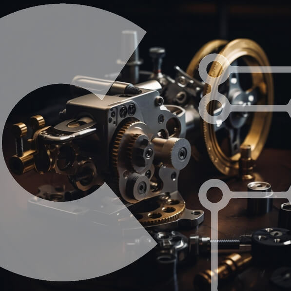 Intra Συλλεκτικό Ξύλινο Παζλ Plywood  4mm - Vintage μεταλλικά εργαλεία και ρολόι Σε Ξύλινο Κουτί - Διαστάσεις Puzzle: 10x10 cm – 25 κομμάτια