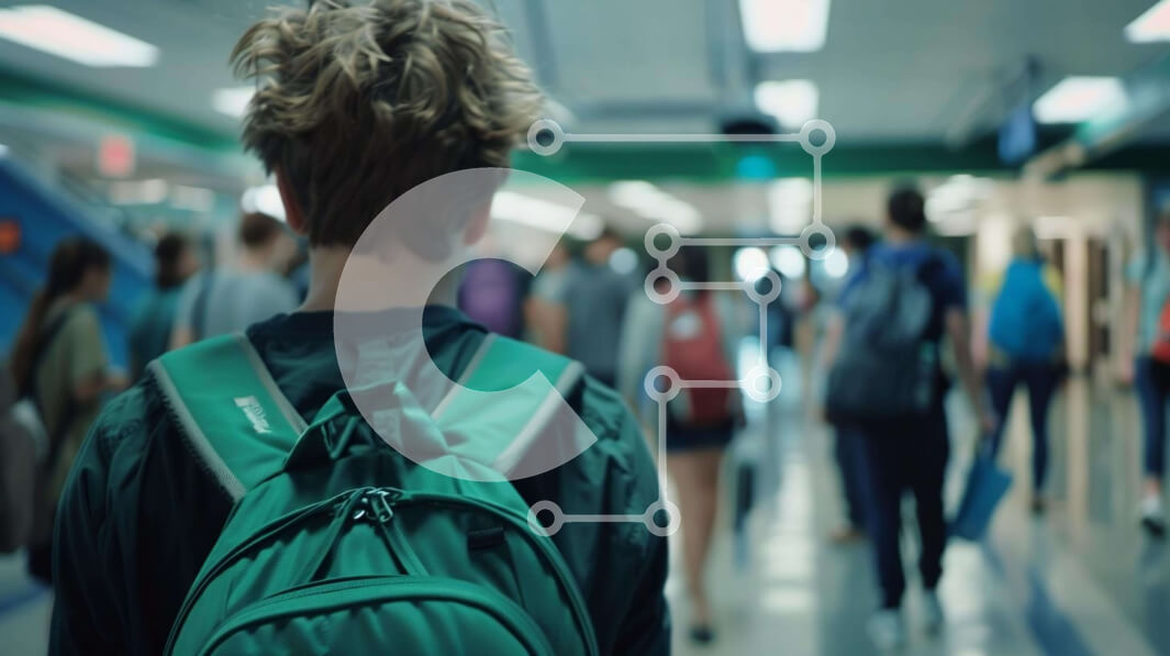 Intra Συλλεκτικό Ξύλινο Παζλ Plywood  4mm - Νεαρός άνδρας που περπατά με το πράσινο σακίδιο Σε Ξύλινο Κουτί - Διαστάσεις Puzzle: 10x10 cm – 25 κομμάτια