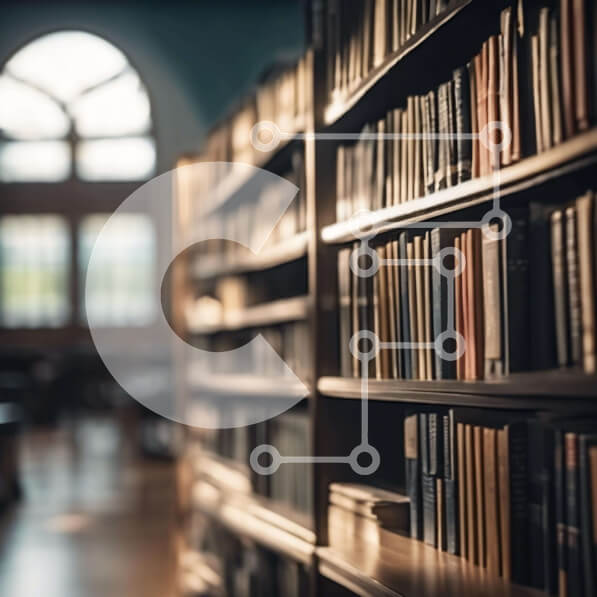 Intra Συλλεκτικό Ξύλινο Παζλ Plywood  4mm - Βιβλιοθήκη με σειρές από ράφια Σε Ξύλινο Κουτί - Διαστάσεις Puzzle: 10x10 cm – 25 κομμάτια