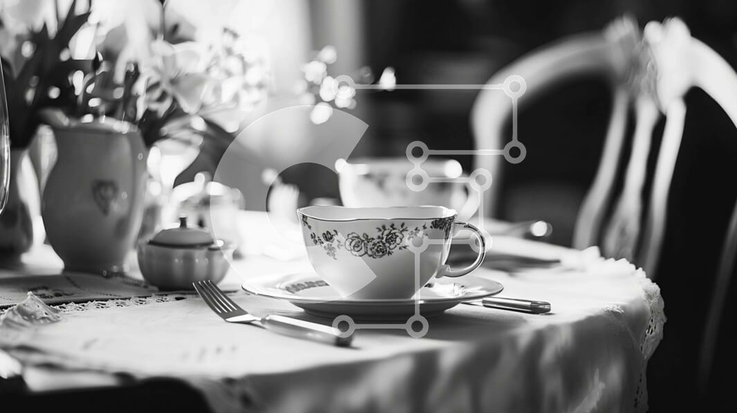 Intra Συλλεκτικό Ξύλινο Παζλ Plywood  4mm - Κομψά διακοσμημένο σκηνικό τραπεζαρίας Σε Ξύλινο Κουτί - Διαστάσεις Puzzle: 10x10 cm – 25 κομμάτια