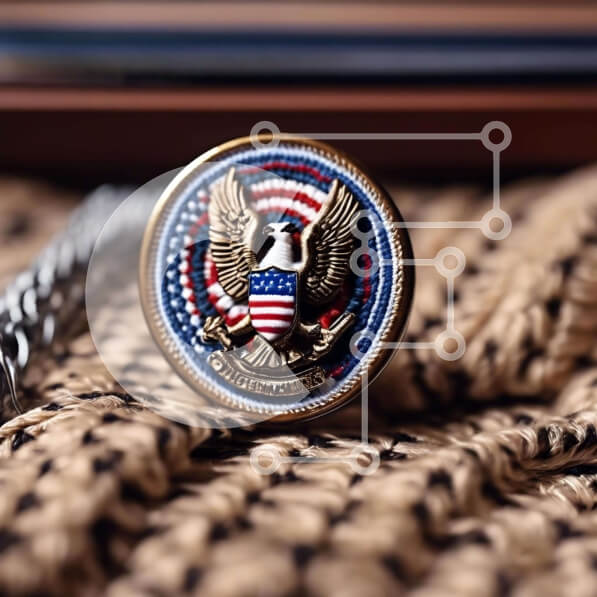 Intra Συλλεκτικό Ξύλινο Παζλ Plywood  4mm - Κουμπί σε σχήμα αετού σε πλεκτή κουβέρτα Σε Ξύλινο Κουτί - Διαστάσεις: 10x10 cm – 25 κομμάτια