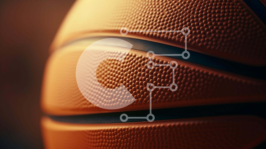 Intra Συλλεκτικό Ξύλινο Παζλ Plywood  4mm - Κοντινό πλάνο της πορτοκαλί μπάλας μπάσκετ Σε Ξύλινο Κουτί - Διαστάσεις Puzzle: 10x10 cm – 25 κομμάτια