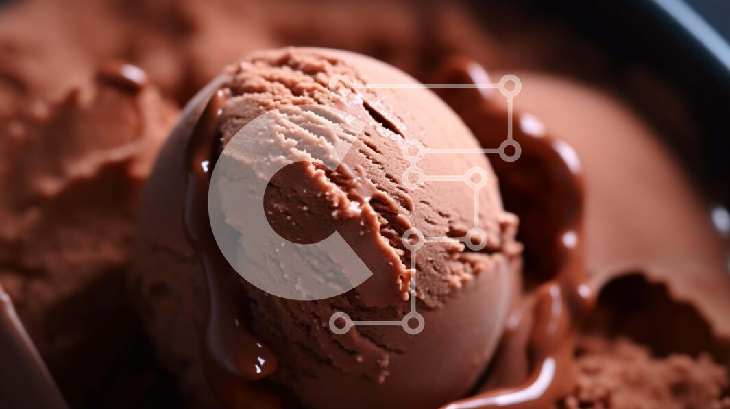 Σετ των 2 Intra Συλλεκτικό Ξύλινο Παζλ Plywood  4mm - Σούπα παγωτού σοκολάτας σε μαύρο μπολ Σε Ξύλινο Κουτί - Διαστάσεις: 10x10 cm – 25 κομμάτια