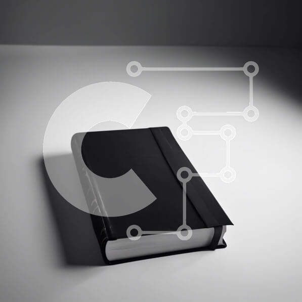 Intra Συλλεκτικό Ξύλινο Παζλ Plywood  4mm - Μαύρο βιβλίο σε λευκό τραπέζι Σε Ξύλινο Κουτί - Διαστάσεις: 10x10 cm – 25 κομμάτια