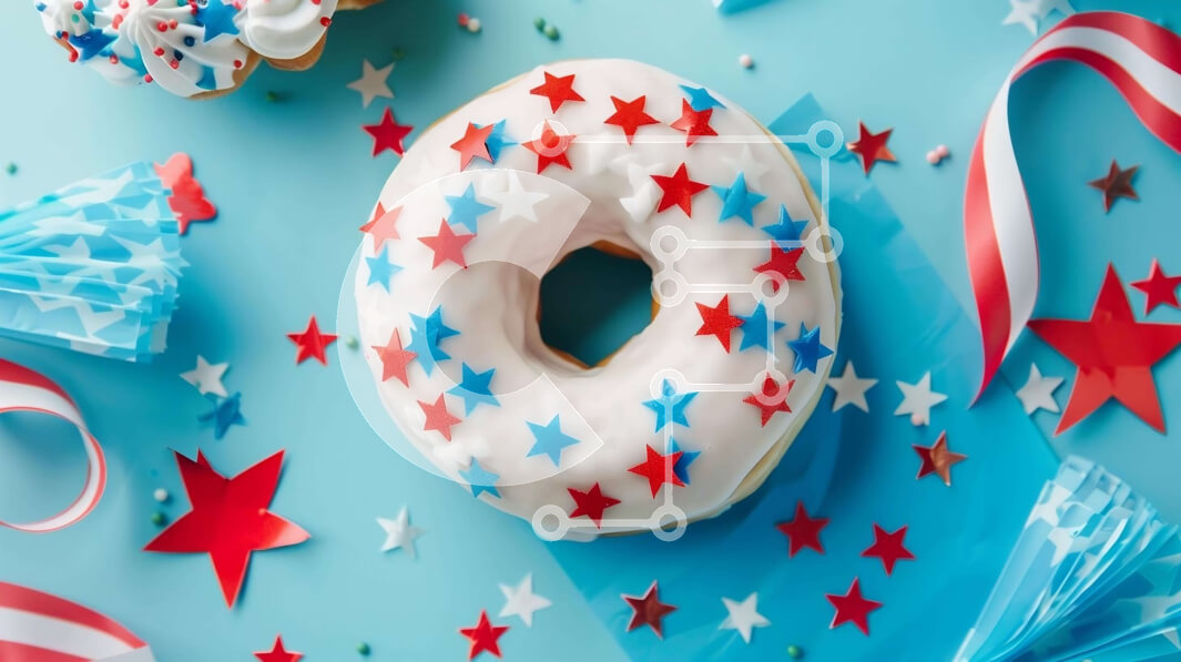 Σετ των 2 Intra Συλλεκτικό Ξύλινο Παζλ Plywood  4mm - Διακοσμητικά Ντόνατς με αστέρια Σε Ξύλινο Κουτί - Διαστάσεις: 10x10 cm – 25 κομμάτια