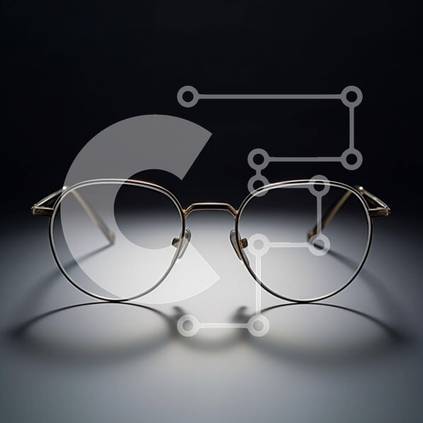 Intra Συλλεκτικό Ξύλινο Παζλ Plywood  4mm - Μεταλλικά γυαλιά οράσεως Σε Ξύλινο Κουτί - Διαστάσεις: 10x10 cm – 25 κομμάτια