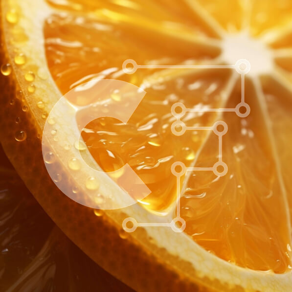 Σετ των 2 Intra Συλλεκτικό Ξύλινο Παζλ Plywood  4mm - Κοντινό πλάνο φρέσκιας φέτας πορτοκαλιού με σταγονίδια νερού Σε Ξύλινο Κουτί - Διαστάσεις: 10x10 cm – 25 κομμάτια