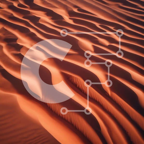 Intra Συλλεκτικό Ξύλινο Παζλ Plywood  4mm - Αεροφωτογραφία των αμμοθινών στην έρημο Σε Ξύλινο Κουτί - Διαστάσεις: 10x10 cm – 25 κομμάτια