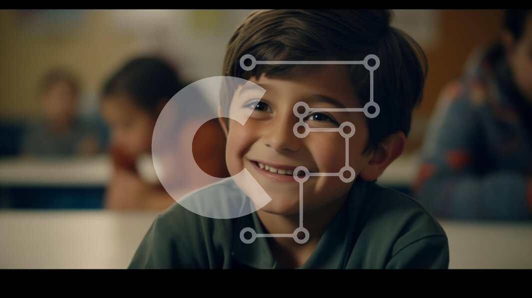 Intra Συλλεκτικό Ξύλινο Παζλ Plywood  4mm - Χαρούμενο νεαρό αγόρι στο γραφείο με μαθητές Σε Ξύλινο Κουτί - Διαστάσεις Puzzle: 10x10 cm – 25 κομμάτια