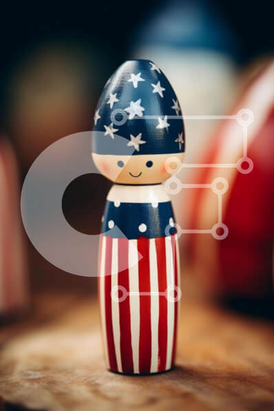 Intra Συλλεκτικό Ξύλινο Παζλ Plywood  4mm - Επίδειξη πατριωτικών ξύλινων ειδωλίων Σε Ξύλινο Κουτί - Διαστάσεις Puzzle: 10x10 cm – 25 κομμάτια