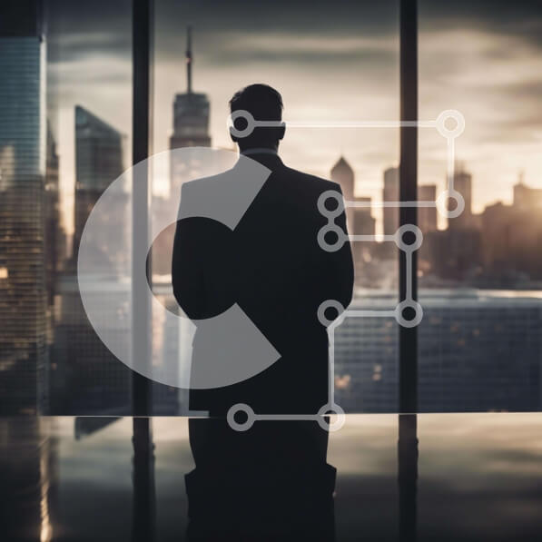 Intra Συλλεκτικό Ξύλινο Παζλ Plywood  4mm - Επιχειρηματίας με κομψό κοστούμι από το City Skyline Σε Ξύλινο Κουτί - Διαστάσεις Puzzle: 10x10 cm – 25 κομμάτια