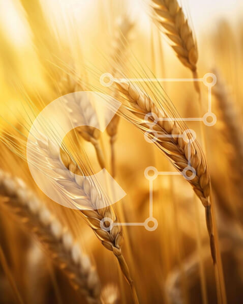 Intra Συλλεκτικό Ξύλινο Παζλ Plywood  4mm - Χρυσό Σιτάρι Σε Ξύλινο Κουτί - Διαστάσεις: 10x10 cm – 25 κομμάτια