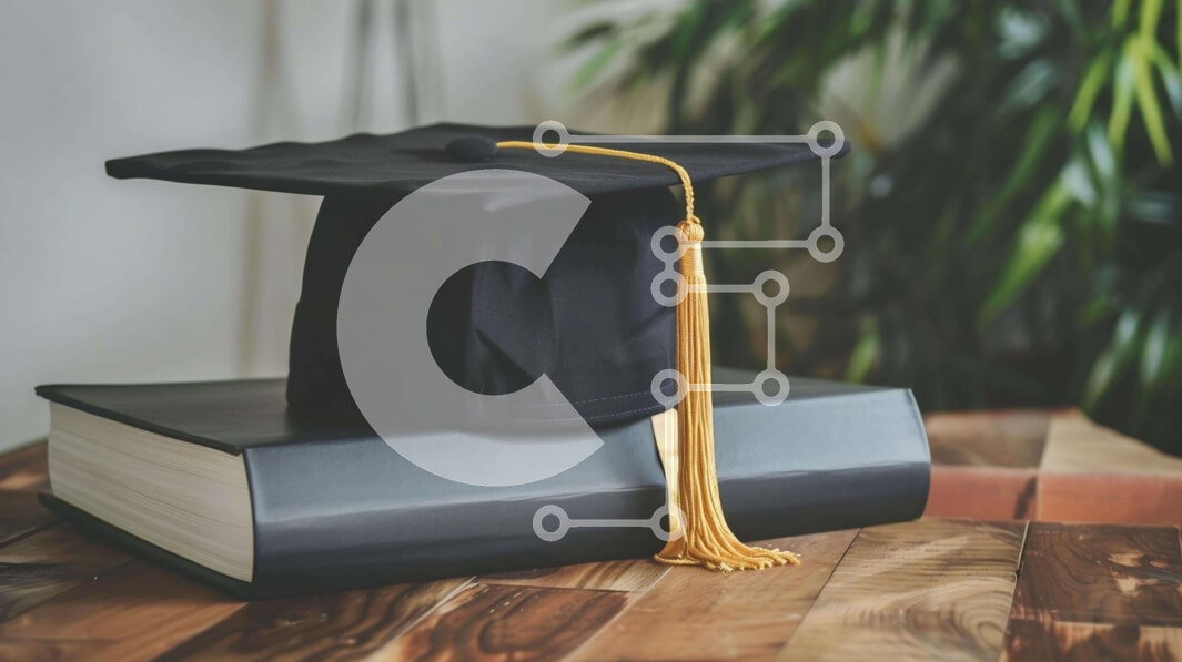 Intra Συλλεκτικό Ξύλινο Παζλ Plywood  4mm - Καπάκι αποφοίτησης στα βιβλία με φυτά Σε Ξύλινο Κουτί - Διαστάσεις Puzzle: 10x10 cm – 25 κομμάτια